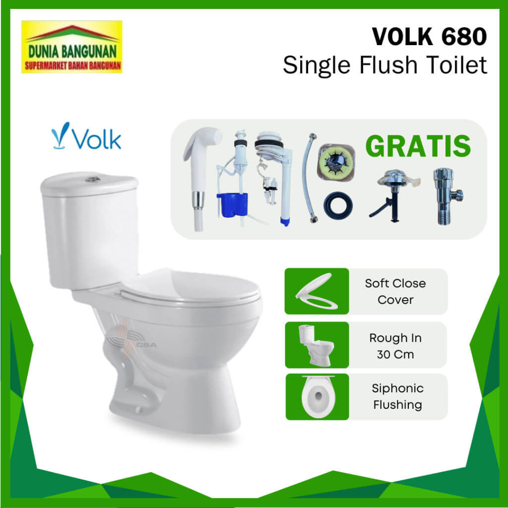 Closet Duduk Volk 680: Solusi Toilet Modern, Nyaman, dan Lengkap dengan Bonus Melimpah untuk Kamar Mandi Anda!