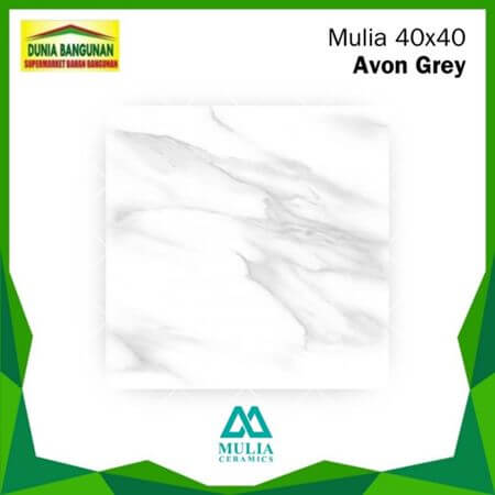Keramik Lantai 40x40 Mulia Accura Avon Grey