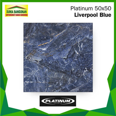 Keramik Lantai Platinum 50x50 Liverpool Blue