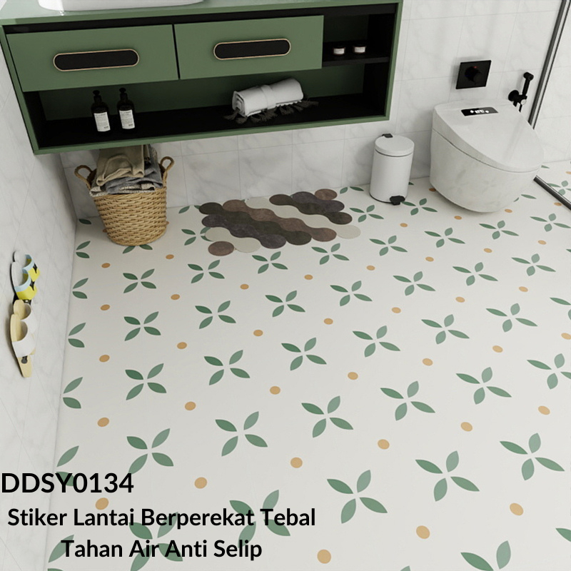 Lantai PVC Stiker Perekat Diri Stiker Lantai Kamar Mandi Toilet Tahan Air Lantai Stiker Non-Slip Dapur Lantai Stiker Perekat 61200cm