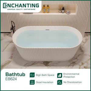 ENCHANTING Bathtub Free Standing Acrylic E8624 – Desain Elegan