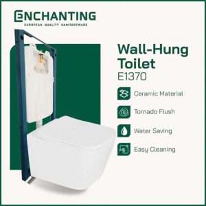 Wall Hung Toilet / Kloset Duduk Gantung Europe Enchanting E1370